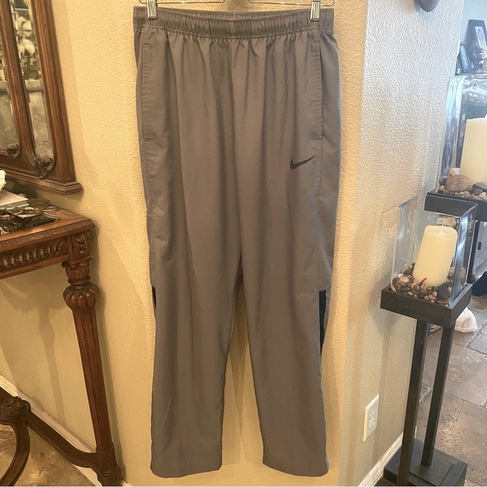 NIKE Men Gray Track Athletic Pants Size Large